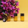 2ml 3ml Amber Dram Glass Essential Oil Bottle Perfume Thin Vials Sample Test Tubes Bottles Small Empty Bottles Home Fragrances