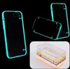 Pour iPhone 6 6S Plus TPU Case Lumineux Transparent Mince Cristal Clair Dur PC Couverture Pour iPhone5 5S 4 4S Cas