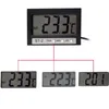 New In & Out LCD Dual-Way Digital Car Thermometer & Clock with Probe ST2 ST-2 battery included Free shipping