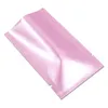 200PCSLOT 9x13 cm Pink Vacuum Mylar Foil Sacos de alumínio para chapas para chapas Mylar Bolsa de armazenamento de alimentos de alto