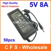 AC DC 5V 8A محول الطاقة العرض 5V 40W محول 5.5mmx2.5mm 50pcs لوط فيديكس الحرة الشحن جودة عالية