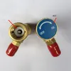 R410 R22 Refrigeration Charging Safety Adapter Ball Valve 1/4" M to 5/16" F