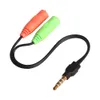 Aux Splitter Headphone Cable Adapter Jack 3.5mm Stereo 1 Male to 2 Female Y-Splitter Audio Cables For Earphone Microphone