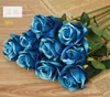 Silk rose Artificial Flowers Real like Rose Flowers Home decorations for Wedding Party Birthday room 8colors for choose HR009