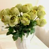 California Artificial Rose Silk Craft Flowers Real Touch Flowers For Wedding Christmas Room Decoration6 Color Cheap Sale