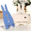 Outras cores coloridas e artesanato Criativo Titular do Telefone Celular Bonito Escape Rabbit Suporte De Madeira Bracket 7 Cores 13.5 * 7cm
