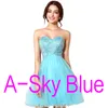 In Stock Pink Tulle Mini Crystal Homecoming Dresses Beads Lilac Sky Royal Blue Short Prom Party Graduation Gowns 2019 Cheap Real Image Hot