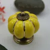 4*4*4 cm Kitchen Cabinets Knobs Bedroom Cupboard Drawers 7 Colors Ceramic Door Pull Handles With Screws