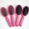 Hair Comb Loop Brushes Mänskliga hårförlängningar Verktyg för peruker Väft Loop Brushes i Makeup Rosa färg Stor storlek