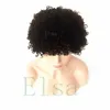 Human Hair Full Lace Wig Kinky Curly Wig Natural Hairline African American Wig 100% machine made Women's Short Human Hair Lac277d