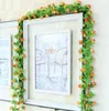 2.2m人工ローズの花藤の谷の花藤の花のための空調チャンネルの装飾ガーランドとホーム飾りHH04