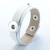 Hot großhandel neueste design ginger schnapp armband snap knöpfe leder armbänder für frauen fit 18mm rivca snaps schmuck