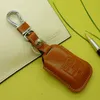 Genuine Leather Smart Key Fob Cover Case for Honda 2015 Odyssey 2016 2017 Elysion 4 Buttons Key Case Holder Wallets Accessories4859563