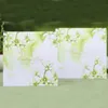 Green Wedding Invitation Card Floral Style Forever Love Big Day Invitations Personalized Marry Cards Square Style Free Printing