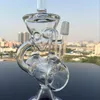 10" Inches oil rig With Glass Bowl Real nail and Quartz Cap Hookahs Smoking Accessories 14mm Male Joint ash Catcher