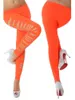 Hot Sale Candy Color Solid Color Hollow Out Club Pants Tight Stretchy Side Ripped Sexy Cutting-out Ankle Length Leggings Drop Ship Available