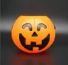 Halloweenowa dekoracja rekwizyty Party Supplies Smile Twarzy Dynia Cukierki Torby Kosz LED Lantern Craft Ornament S M L Rozmiar Dostępna Bezpłatna dostawa