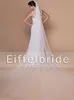 Wykonane na zamówienie proste białe welony ślubne 2016 Najnowszy Eifflebride z miękkim tilum około 3 metrów długie welony ślubne