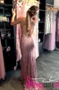 Dresses Sparkling Sequin Prom Dresses Sexy Backless Glitter Mermaid Evening Party Dresses Open Back V Neck with Cross Straps Party Gowns