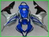 Kit de carenagem de moldagem por injeção para HONDA CBR600RR 07 08 aftermarket CBR 600RR F5 2007 2008 carenagem de plástico de prata azul preto conjunto FG24