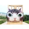 Outdoor Stoel Kussens Kussen Mr. Meow Cat Shape 3D Digital Printing Persoonlijkheid Autostoel Kussen Creative Cover Soft Cute Seat Cuffion