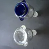 2015 Newest design Glass Bowl with Honeycomb Screen Round 14.5mm or 18.8mm for Glass bubbler and Ash Catcher Glass smoking Bowl