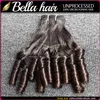 Bella Brazilian Funmi Hair Naturalny kolor falisty sprężynowe przedłużenie loki 3pcllot Factory9211224