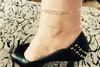 Frauen anket Metallic Mode Mehrschichtmetallperlen sexy Knöchelkette Neue Lady Elegant minimalistische Jokerfuß