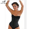 Whole-Steel Bone Waist Training Corset 100% Latex Corset Sexy Black Women Latex Waist Cincher Slimming Shapewear Bodysuit Cors239D