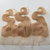 capelli biondi # 613 chiusura frontale in pizzo 13x4 Frontal del merletto dei capelli brasiliani con attaccatura dei capelli naturale dei capelli del bambino