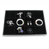 TONVIC variëteiten van hoge kwaliteit zwart kunstleer ketting armband ring oorbel kralen monstercompartiment sieraden showdisplay Tr2587149