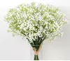 Kunstmatige PU Gypsophila Bouque Bloemen Bruiloft Fake BabysbreK Bloemen Christmas Party Tafel Decoratie Boeket Simulatie Babys 'Breath P