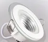 디 밍이 가능한 5w 10w 15w LED COB 아래로 조명 유리 라운드 스퀘어 recessed downlights LED 천장 패널 스포트 라이트 LED가 개조 조명 SAA UL