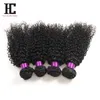 HC cheveux malaisiens bouclés vierges de cheveux humains tisse 4 faisceaux 100g pcs non transformés pas cher malaisiens bouclés cheveux humains tisse des faisceaux