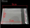 마이크 400pcslot 투명 자체 접착제 씰 비닐 봉지 9x6cm 보석 패키징 디스플레이 보석 파우치 백 스3807973