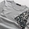 2015 nova moda verão leopardo de manga curta casuais t-shirt dos homens slim fit camiseta de algodão o pescoço tops tees set livre