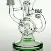 Nieuwe dubbele recycler glas water pijp glazen pijp glas bong 8.5 "maat met 14,4 mm gewricht