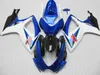 Customize for Suzuki GSXR 600 750 Fairing kit GSXR600 GSXR750 fairings 2006 2007 06 07 Blue white Fairings