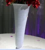 Vaso da fiori in metallo bianco per la decorazione all'ingrosso