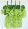 Artificial ivy flowers Silk Flower Wisteria Vine flower Rattan for Wedding Centerpieces Decorations Bouquet Garland Home Ornament IF01