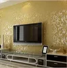Sala de estar europea de la sala de estar europea Sofá Sofá TV Backgroumd of Wall Paper Roll Silver Color Wall Waller1797171