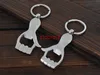 600pcs/lot Free Shipping Thumb Up Hand Beer Bottle Opener Keychain Key Ring For Wedding Gift Favors