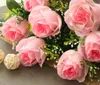 шелк роза цветок Корея стиль Роза свадьба и главная decomration fashiong партии декоративный цветок бесплатная доставка