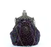 2016 New Evening Bag Handmade Glass Beads 클러치 가방 섬세한 연회 가방 빈티지 웨딩 파티 지침 171j