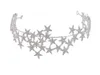 Wedding Bridal Star Crown Tiara Rhinestone Headband Crystal Hair Accessories Band Silver Headpiece Hair Jewelry Princess Queen Hea6121940