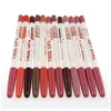 Whole12pcslot Profissional à prova d'água Maquiagem lápis Lipe Lipliner Lipliner Lips Lips Ferramentas de Maquiagem Matte 15cm MENOW4370409