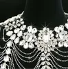 Ślub Rhinestone Pearl Naszyjnik + Kolczyki Ślubne Zestawy Biżuterii Bridal Akcesoria Ślubne Bridalmaid Dress Włosy Dostawa HT034