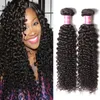 Indian Curly Virgin Hair 7A Jerry Kinky Curly Virgin Hair Brazilian Virgin Hair Tight Curly Weave 3 or 4 pieces Cheap Human Bundles