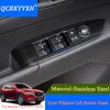 QCBXYYXH 4 pièces décorations internes autocollants ABS style de voiture pour Mazda CX-5 2017 2018 voiture porte lève-vitre interrupteur panneau paillettes