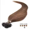 Grade 8A - Extension de cheveux à la kératine 0.8g / s 200s / paquet 9 couleurs Stick Je pointe dans une extension de cheveux, DHL gratuit